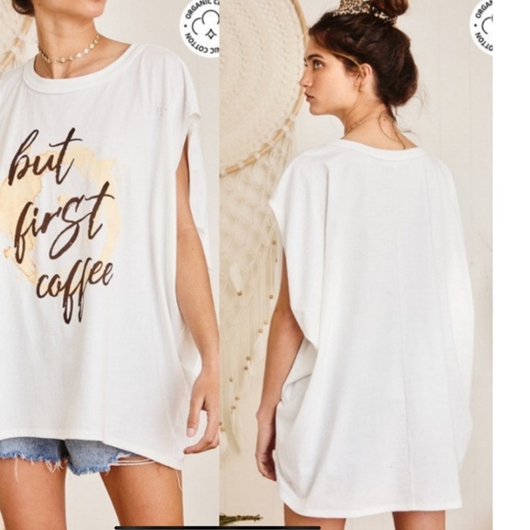 💝Boutique☕️Organic Oversized Tee☕️ - Picture 4 of 4